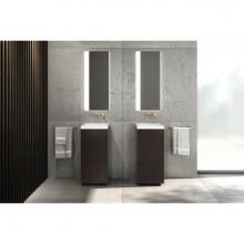 Wet Style STL1616-41 - Furniture ''Stelle'' - Pedestal No Door 16 X 16 - Lacquer Wetmar White High Gl