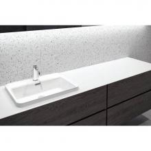 Wet Style VLBRS24-O-1-PC-MA - Lav - Lab Rd - 24 X 18 X 1.5 - Pc O/F - 1 Hole - White Matte