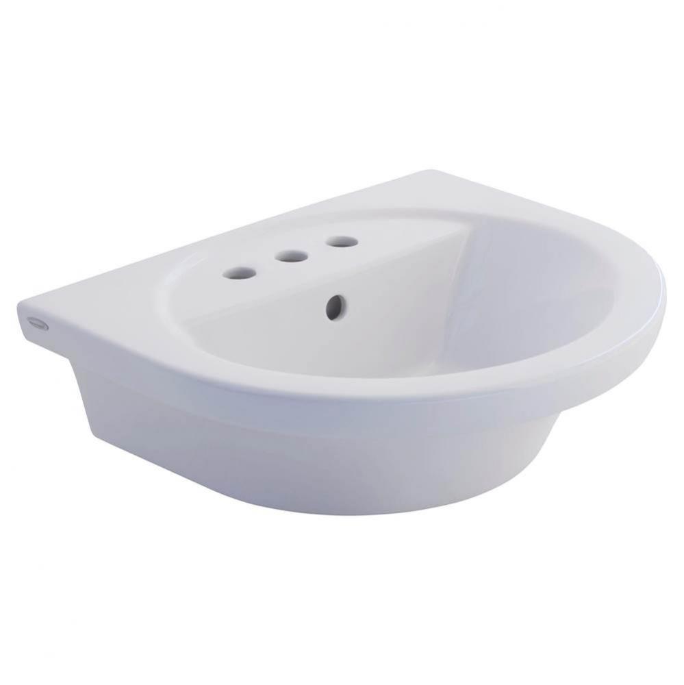 Tropic® Petite 8-Inch Widespread Pedestal Sink Top