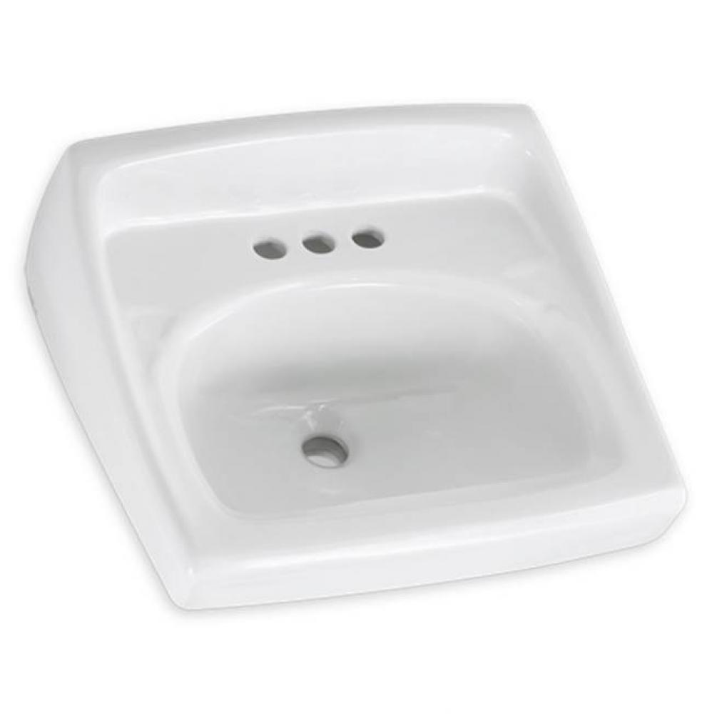 Lucerne Wall-Hung Sink for Exposed Bracket Support With Center Hole Only