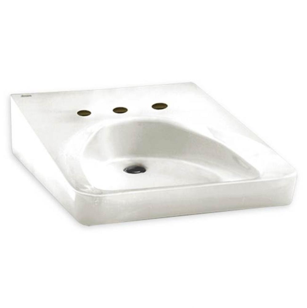 Wheelchair Wall-Hung Sink With 10-1/2-Inch Widespread