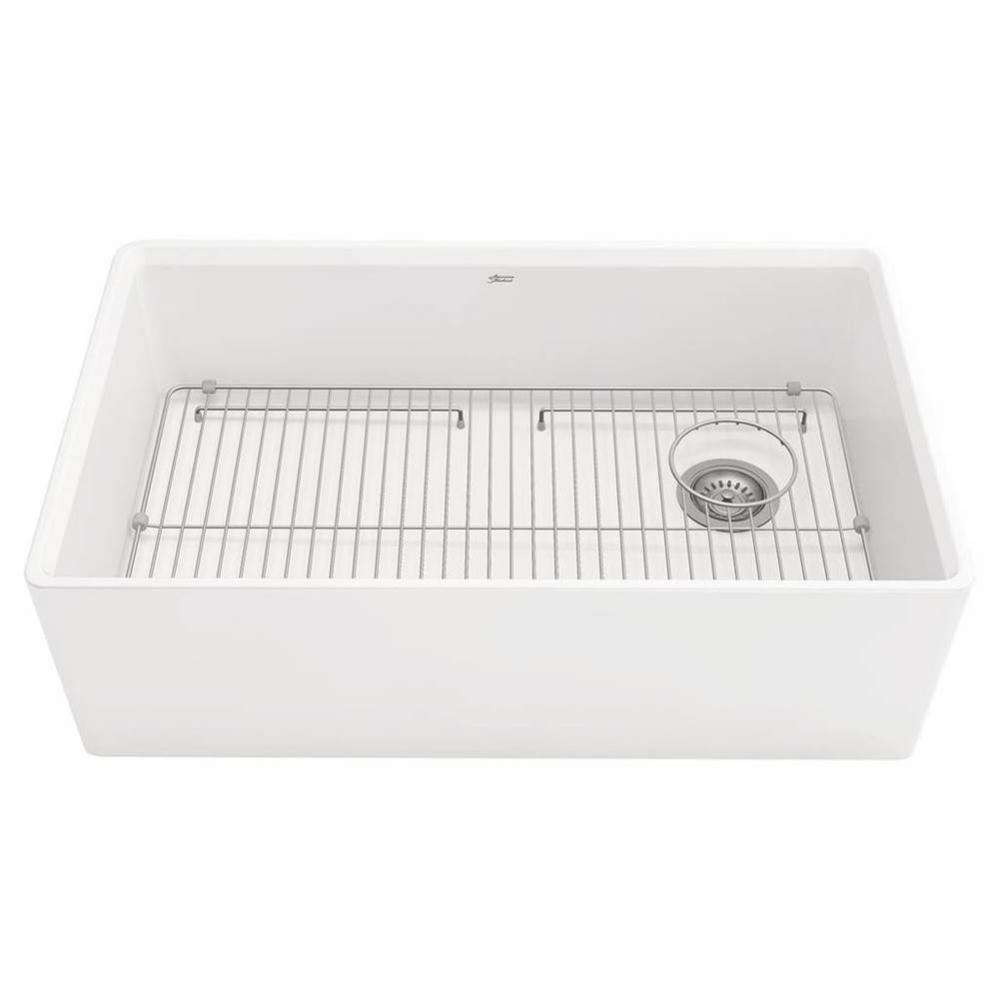 Avery® 33 x 20-Inch Fine Fireclay Undermount or Flush Mount Single Bowl Apron Front Kitchen S