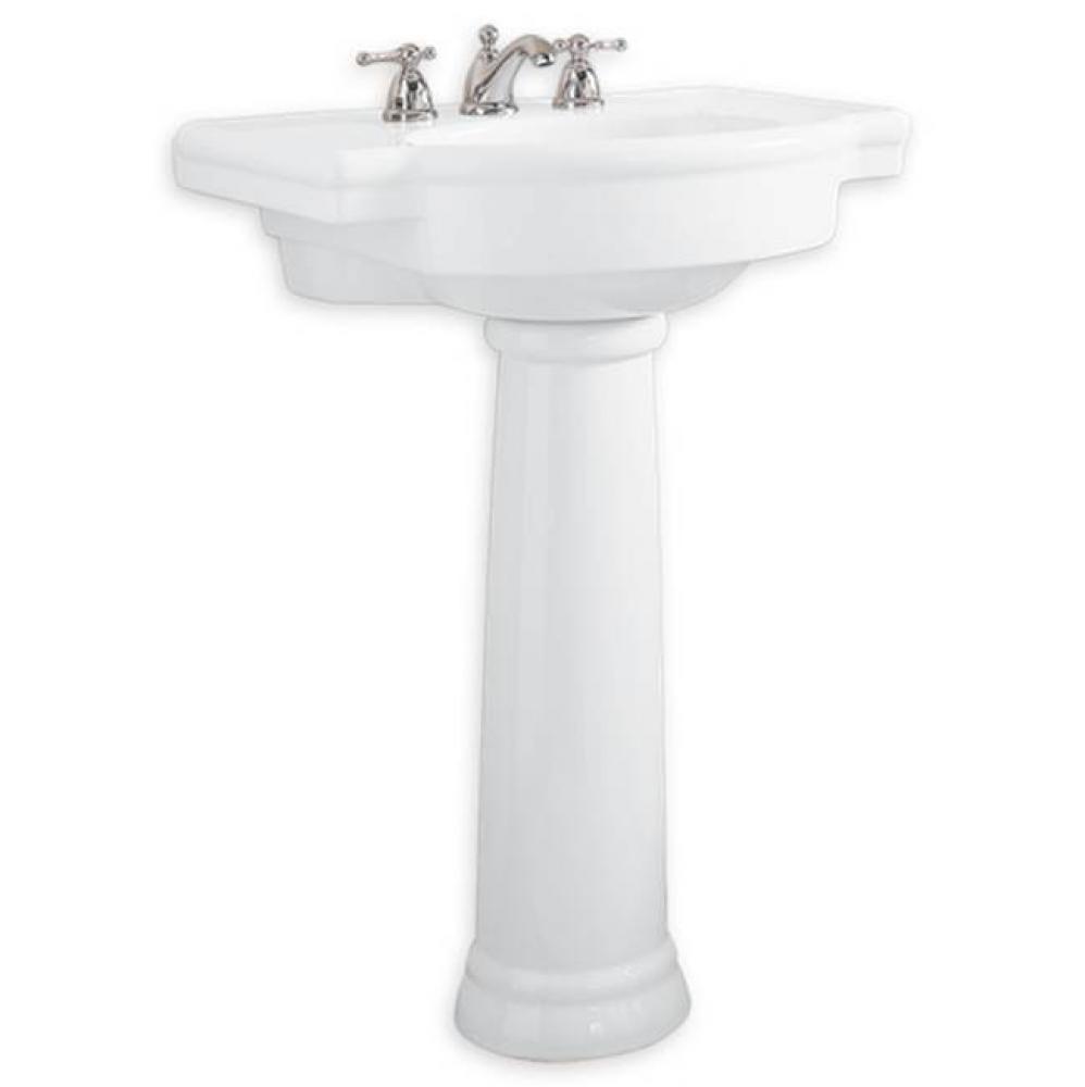 Retrospect® 8-Inch Widespread Pedestal Sink Top and Leg Combination