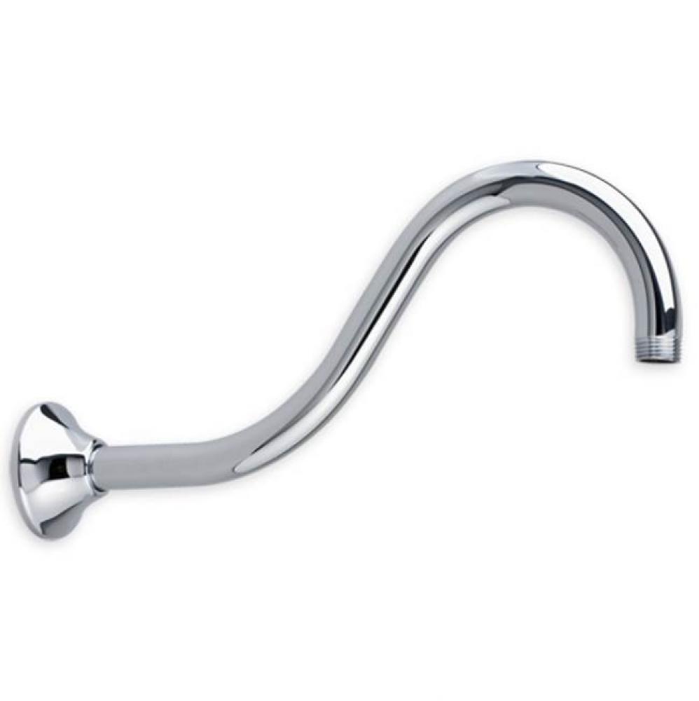 Rain 12-Inch Wall Mount Shepherd's Hook Rain Showerhead Arm