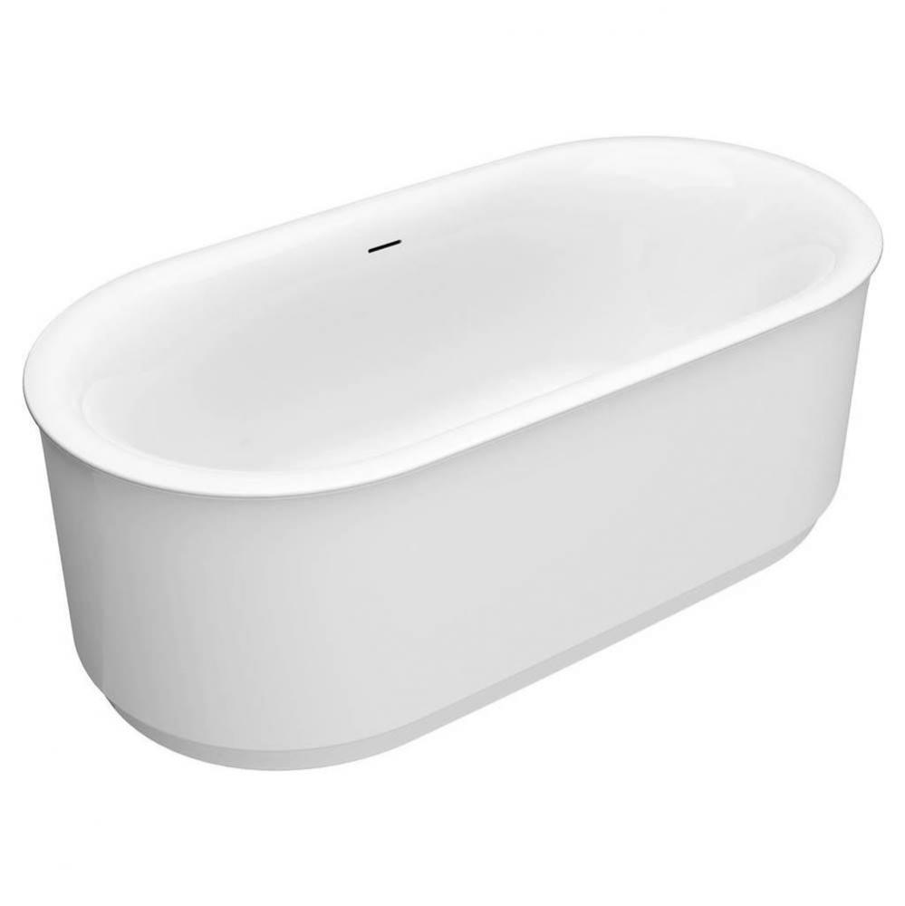 Studio® S 68 x 34-Inch Freestanding Bathtub Center Drain With Integrated Overflow
