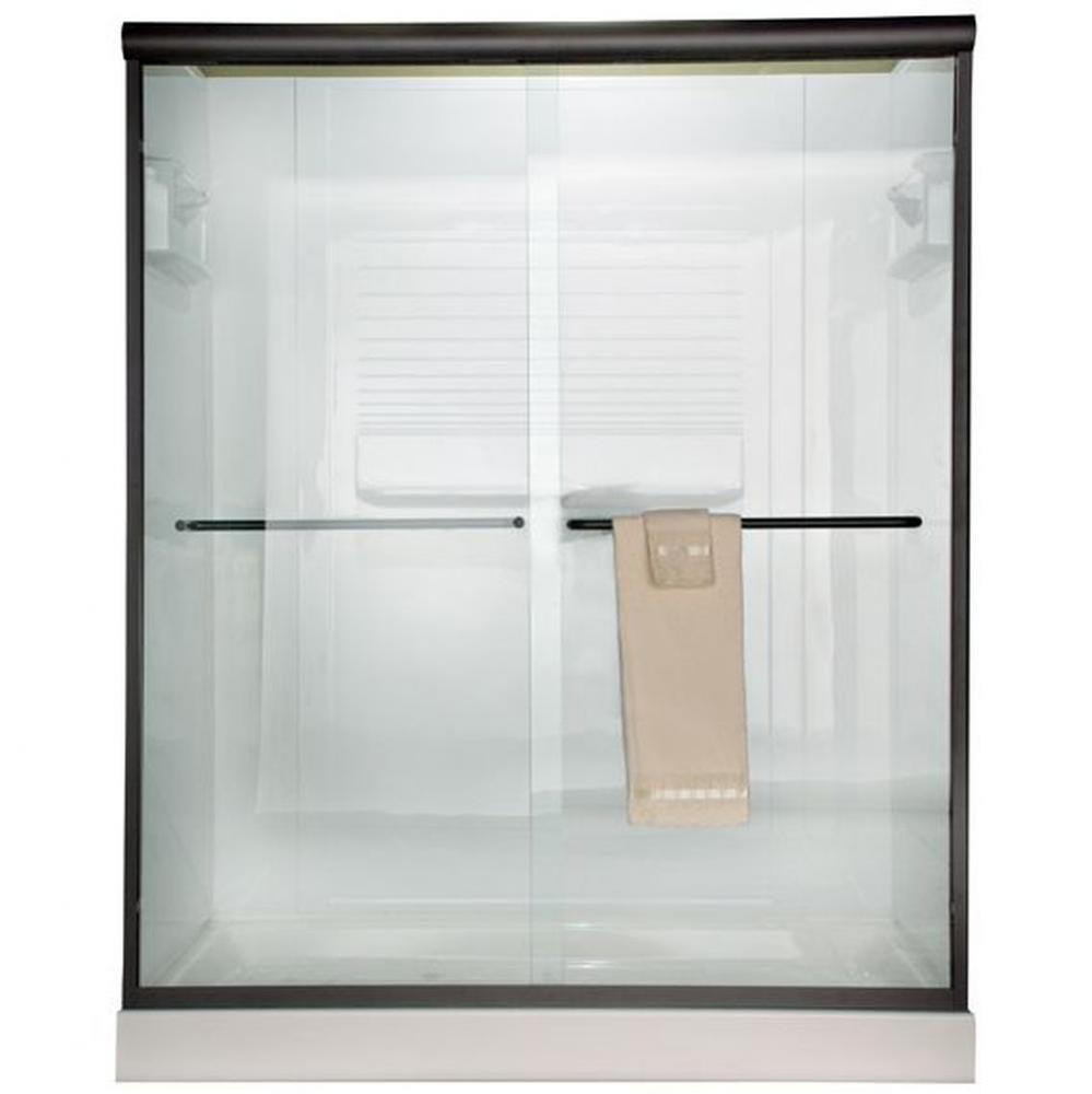 Euro 70-Inch Height Semi-Frameless Sliding Shower Door