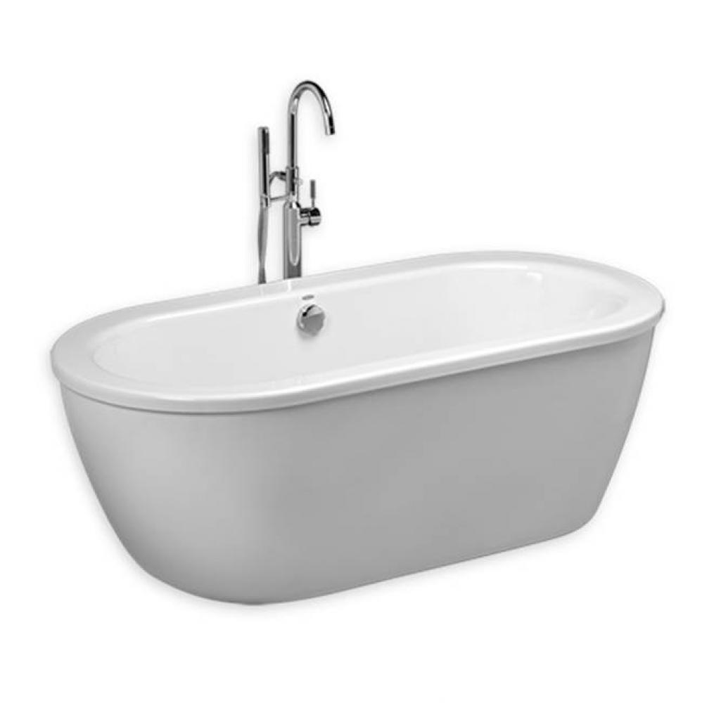 Cadet® 66 x 32-Inch Freestanding Bathtub With Drain Chrome Finish