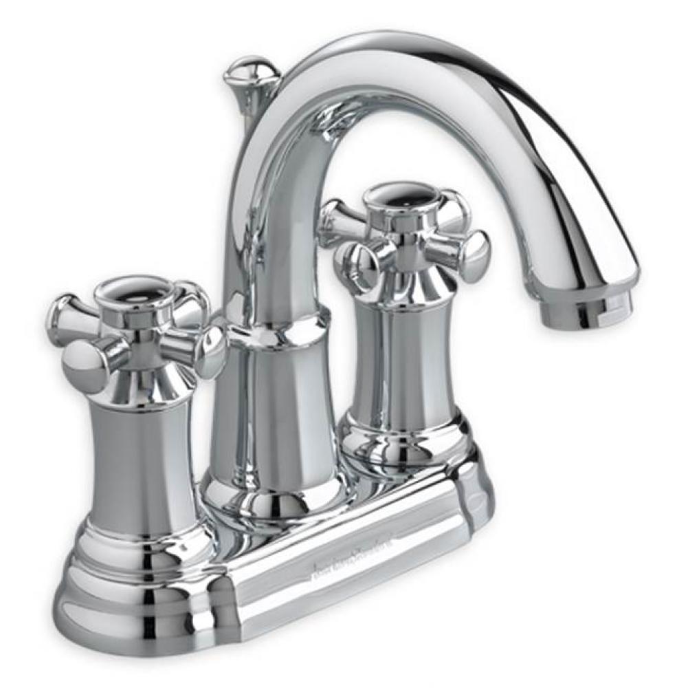 Portsmouth 4-In. Centerset 2-Handle Crescent Spout Bathroom Faucet 1.2 GPM with Cross Handles