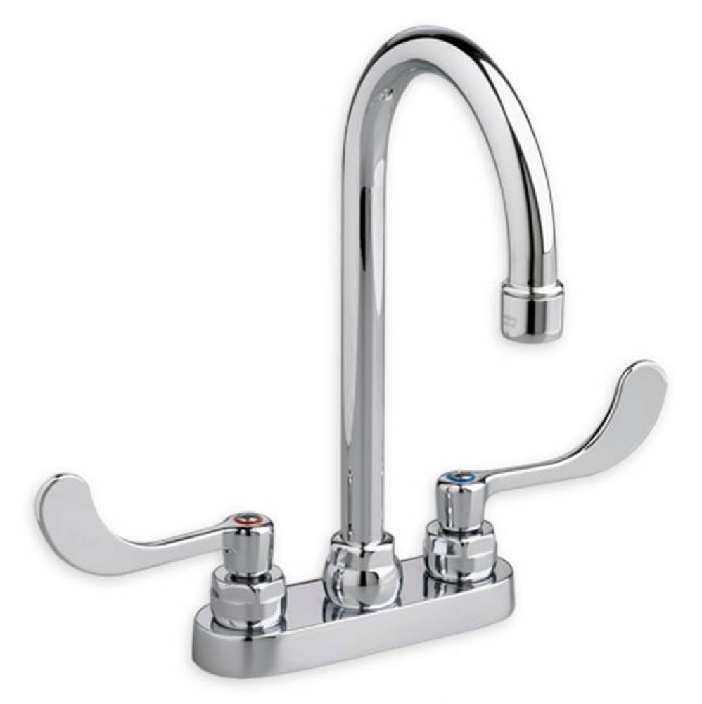 Monterrey® 4-Inch Centerset Gooseneck Faucet With Wrist Blade Handles 0.5 gpm/1.9 Lpm With Gr