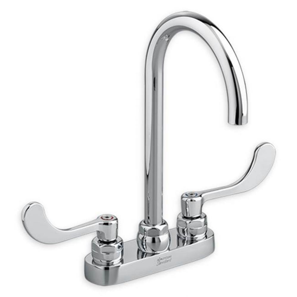 Monterrey® 4-Inch Centerset Gooseneck Faucet With Wrist Blade Handles 1.5 gpm/5.7 Lpm Laminar