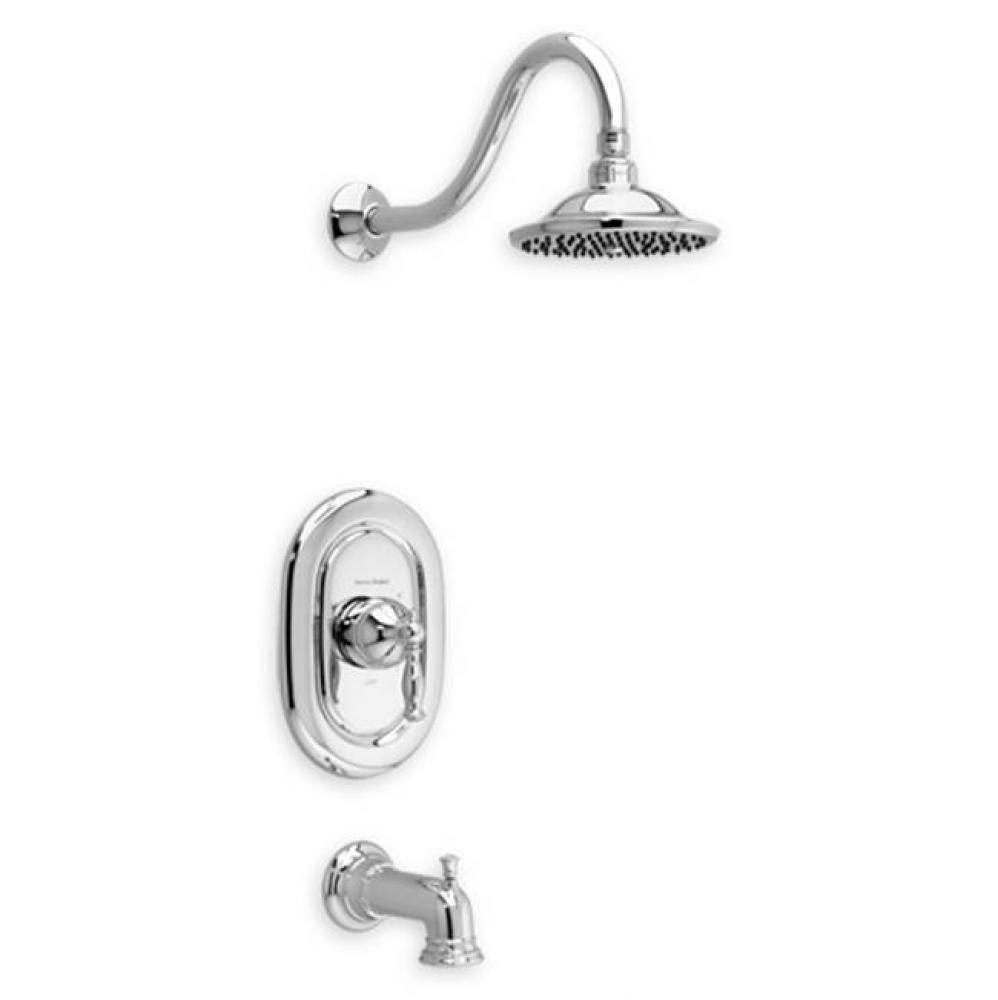 Quentin 2.5 GPM Tub and Shower Trim Kit with Rain Showerhead and Lever Handle