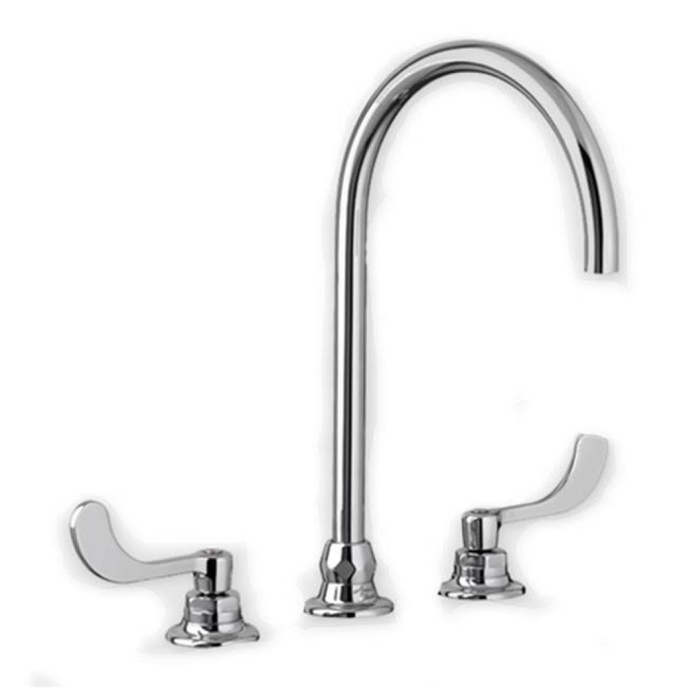 Monterrey® 8-Inch Widespread 8-inch Reach Gooseneck Faucet With Wrist Blade Handles 1.5 gpm/5