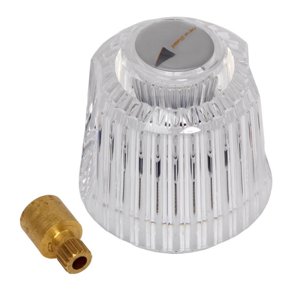 Bath Shower Clear Acrylic Knob Handle