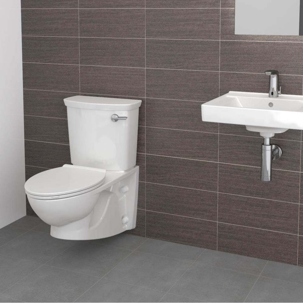 Glenwall® VorMax® Two-Piece 1.28 gpf/4.8 Lpf Right-Hand Trip Lever Back Outlet Elongated