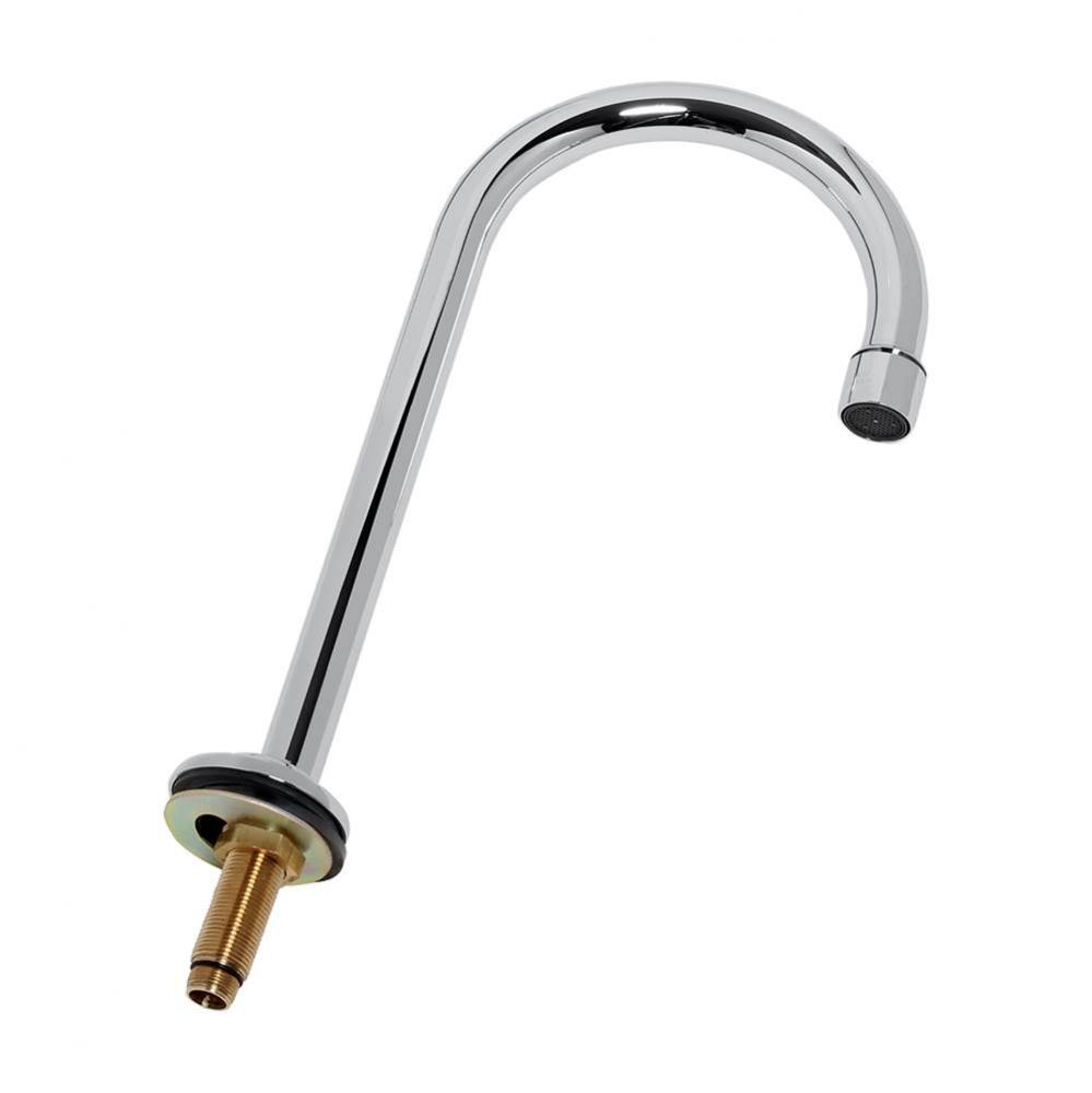 Heritage Gooseneck Spout, Polished Chrome