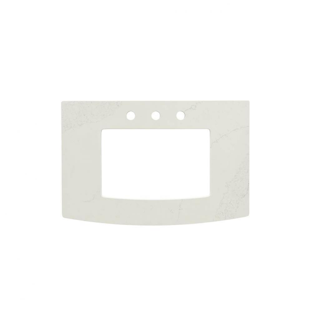 Quartz Top with 8-Inch Widespread for Townsend® Under Counter Sink