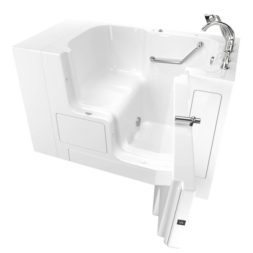 Gelcoat Value Series 32 x 52 -Inch Walk-in Tub With Soaker System - Right-Hand Drain With Faucet