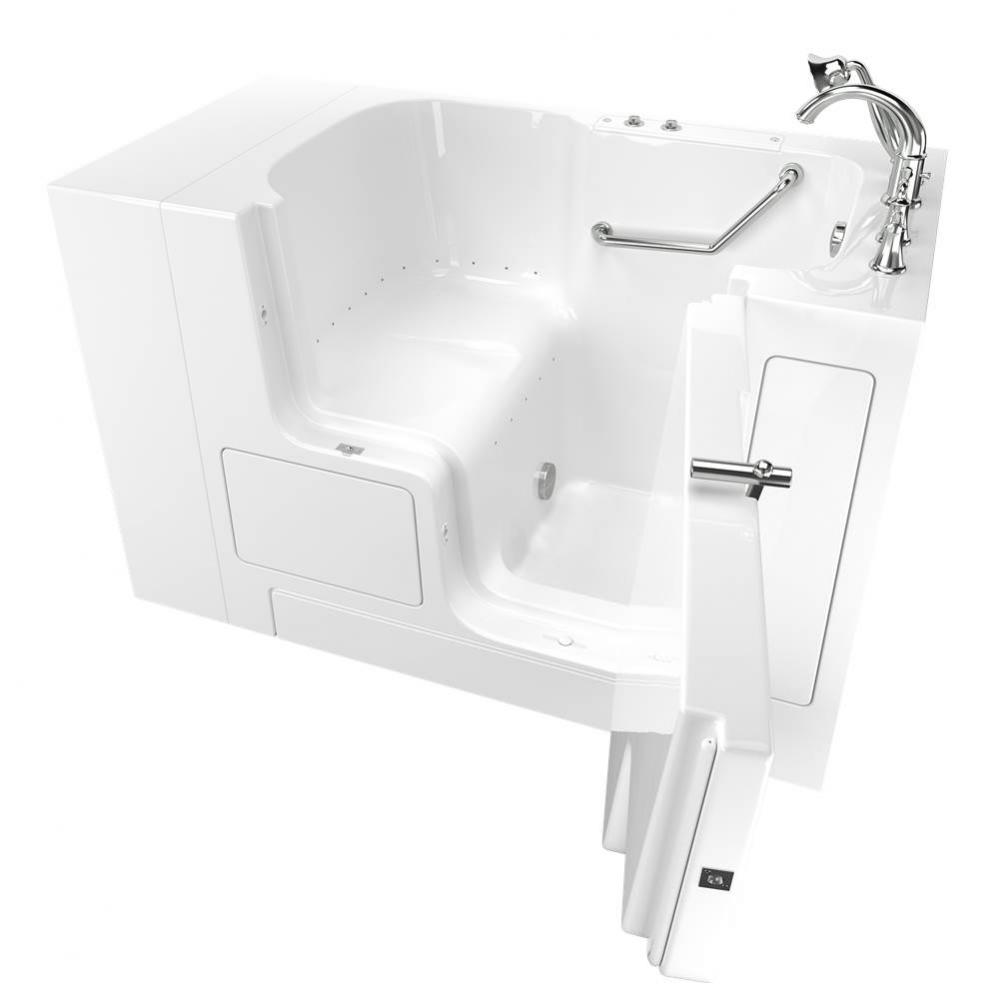 Gelcoat Premium Series 32 in. x 52 in. Outward Opening Door Walk-In Bathtub with Air Spa system