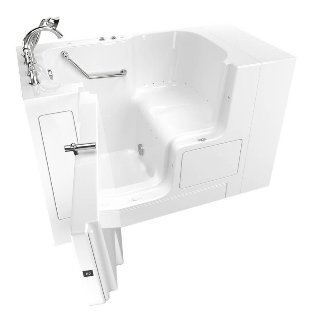 Gelcoat Premium Series 32 in. x 52 in. Outward Opening Door Walk-In Bathtub with Air Spa system