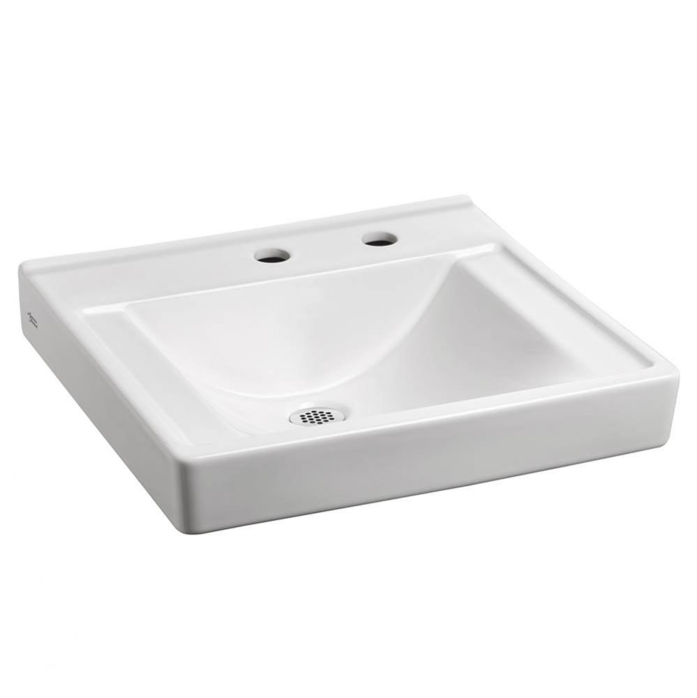 Decorum® Wall-Hung EverClean® Sink Less Overflow With Center Hole Only and Extra Right-H