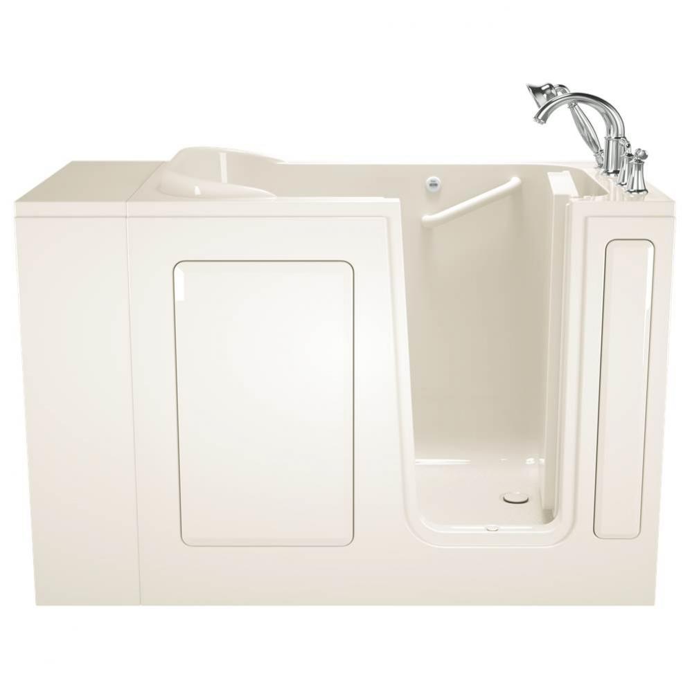 Gelcoat Value Series 28 x 48-Inch Walk-in Tub With Soaker System - Right-Hand Drain With Faucet