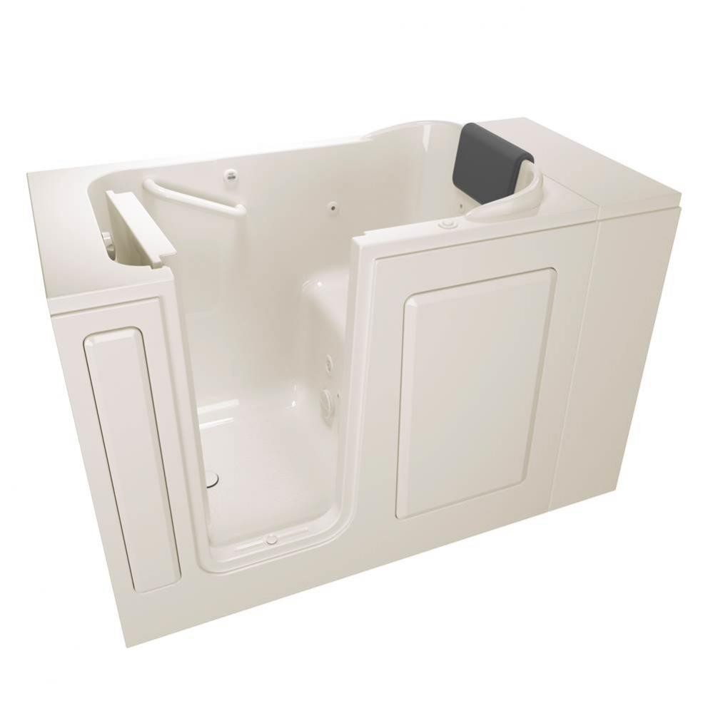 Gelcoat Premium Series 28 x 48-Inch Walk-in Tub With Whirlpool System - Left-Hand Drain