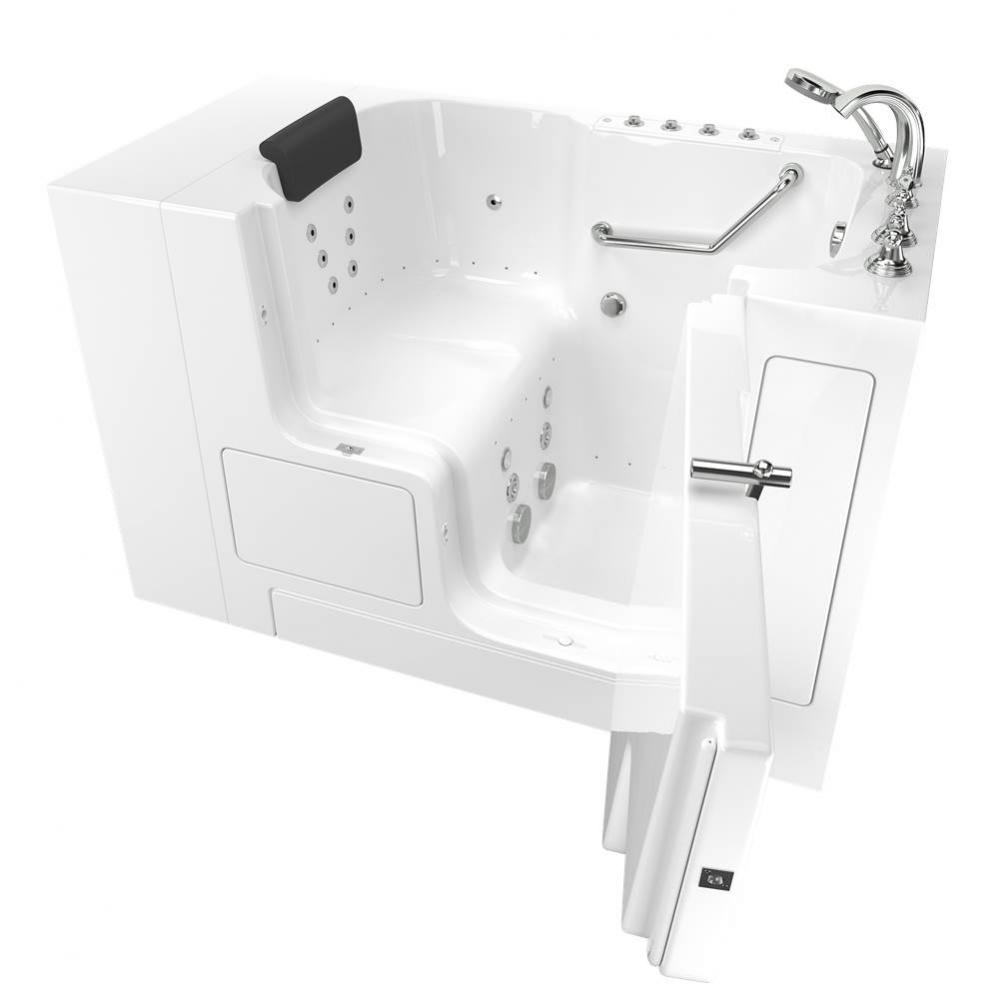 Gelcoat Premium Series 32 x 52 -Inch Walk-in Tub With Combination Air Spa and Whirlpool Systems -
