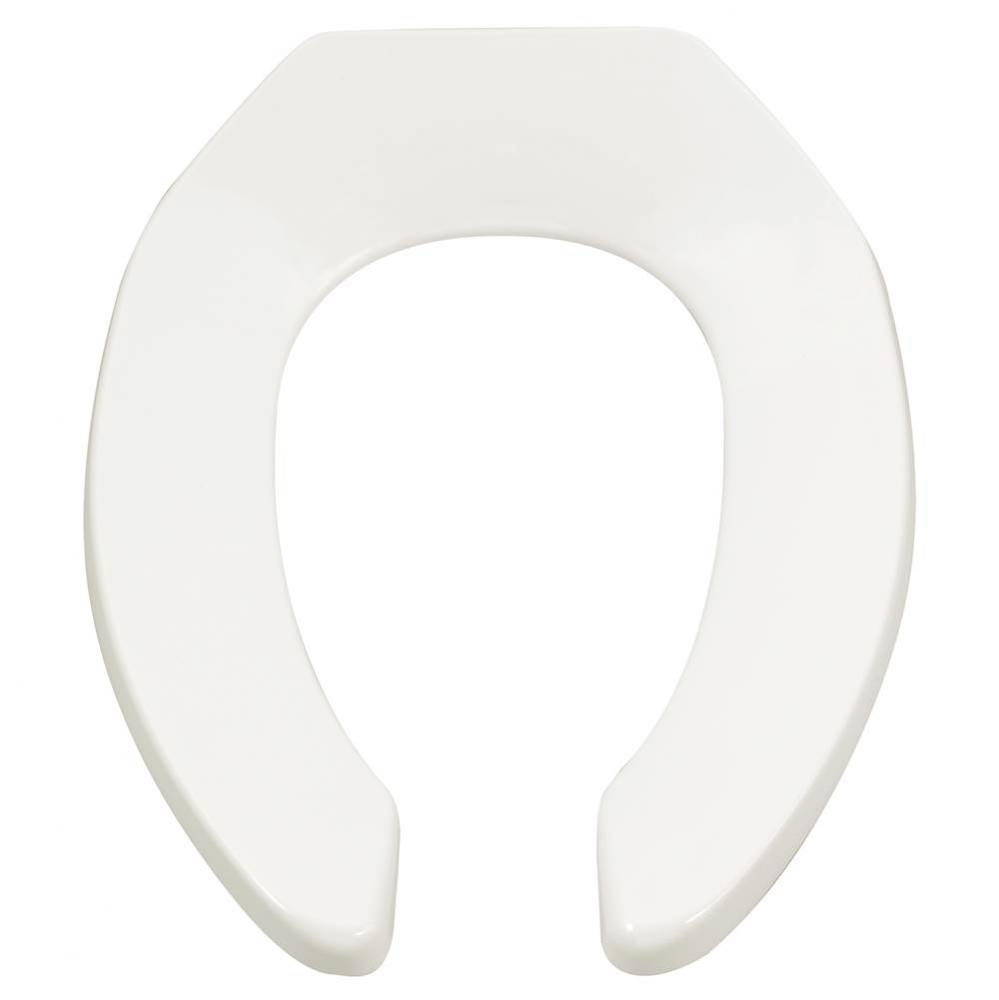 Commercial Heavy Duty Open Front Elongated Toilet Seat Wth EverClean® Surface