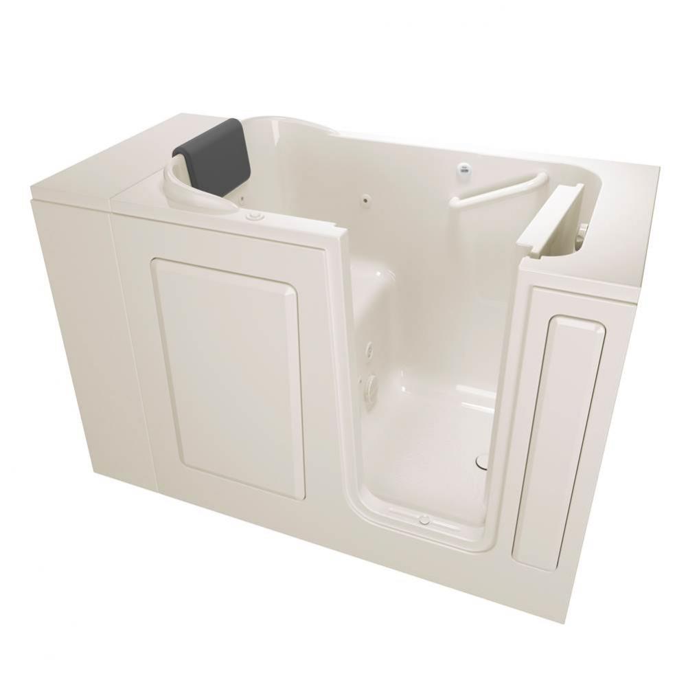 Gelcoat Premium Series 28 x 48-Inch Walk-in Tub With Whirlpool System - Right-Hand Drain