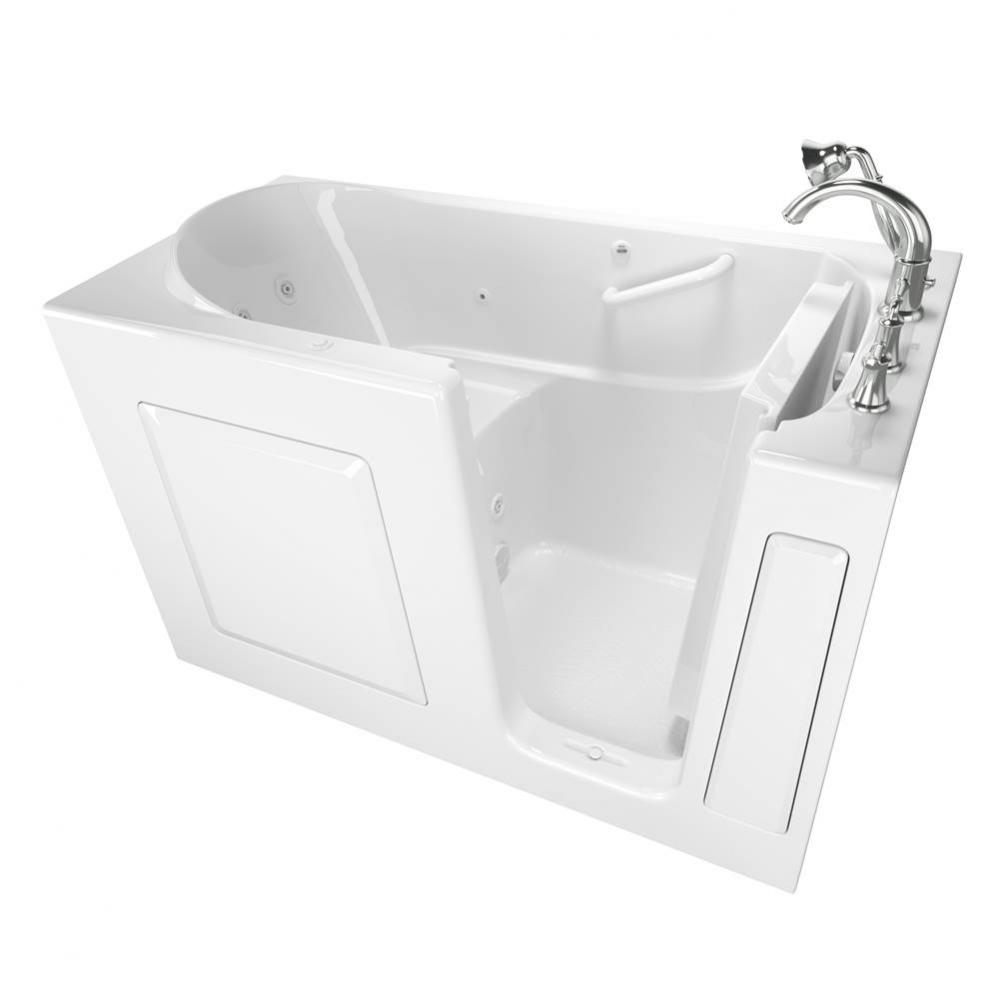 Gelcoat Value Series 30 x 60 -Inch Walk-in Tub With Whirlpool System - Right-Hand Drain With Fauce