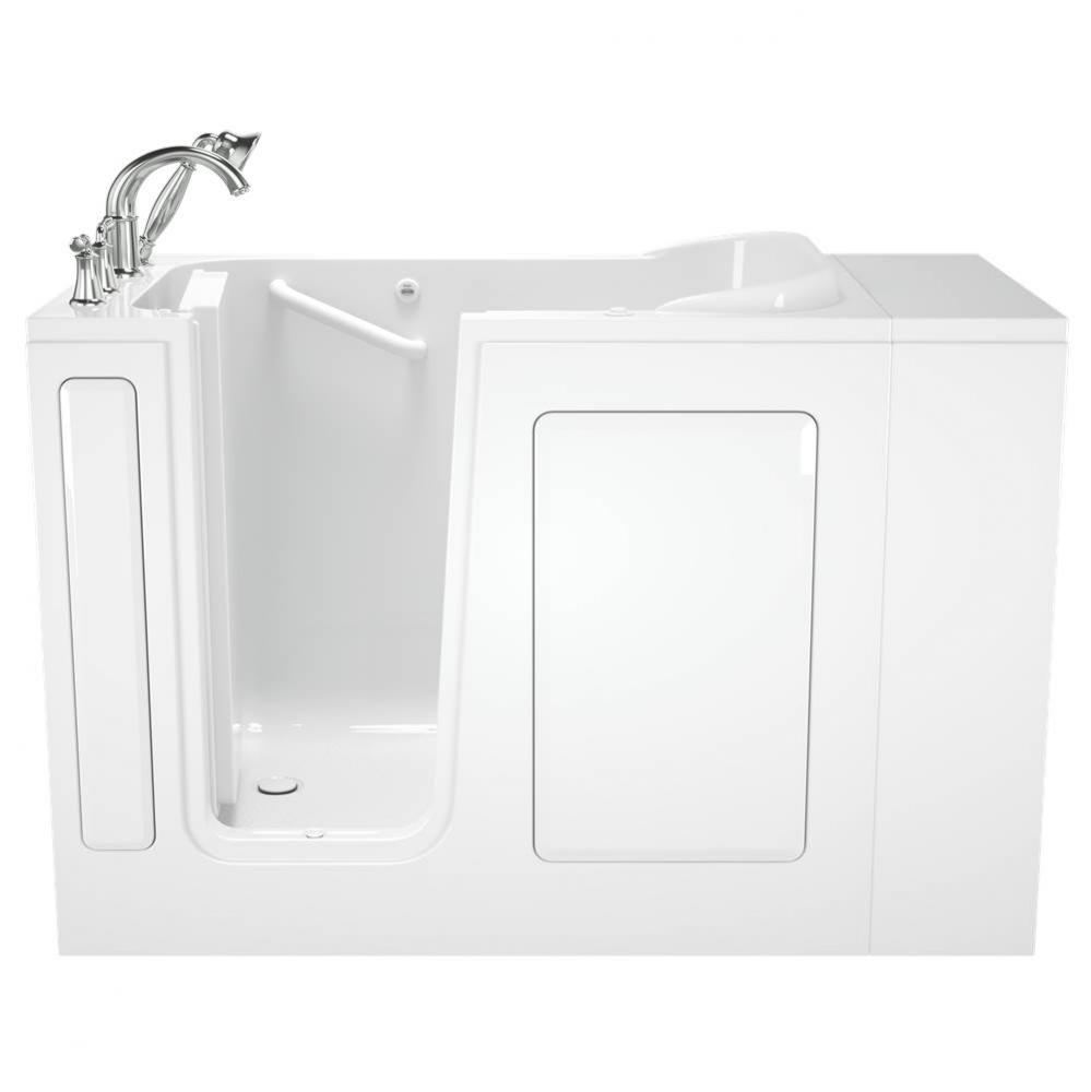 Gelcoat Value Series 28 x 48-Inch Walk-in Tub With Soaker System - Left-Hand Drain With Faucet