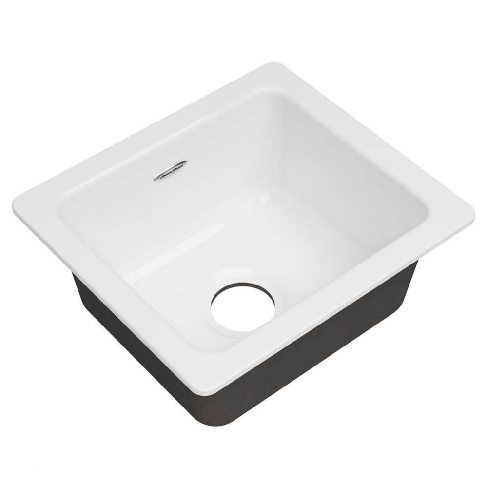 Delancey® 18 x 16-Inch Cast Iron Undermount Single Bowl Kitchen Sink