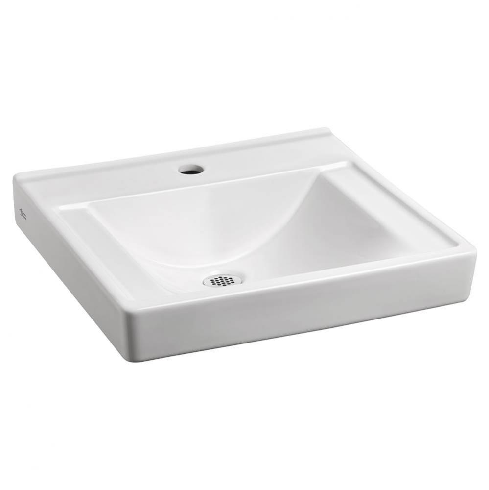 Decorum® Wall-Hung EverClean® Sink Less Overflow With Center Hole Only
