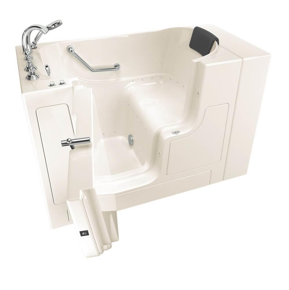 Gelcoat Premium Series 30 x 52 -Inch Walk-in Tub With Air Spa System - Left-Hand Drain With Faucet