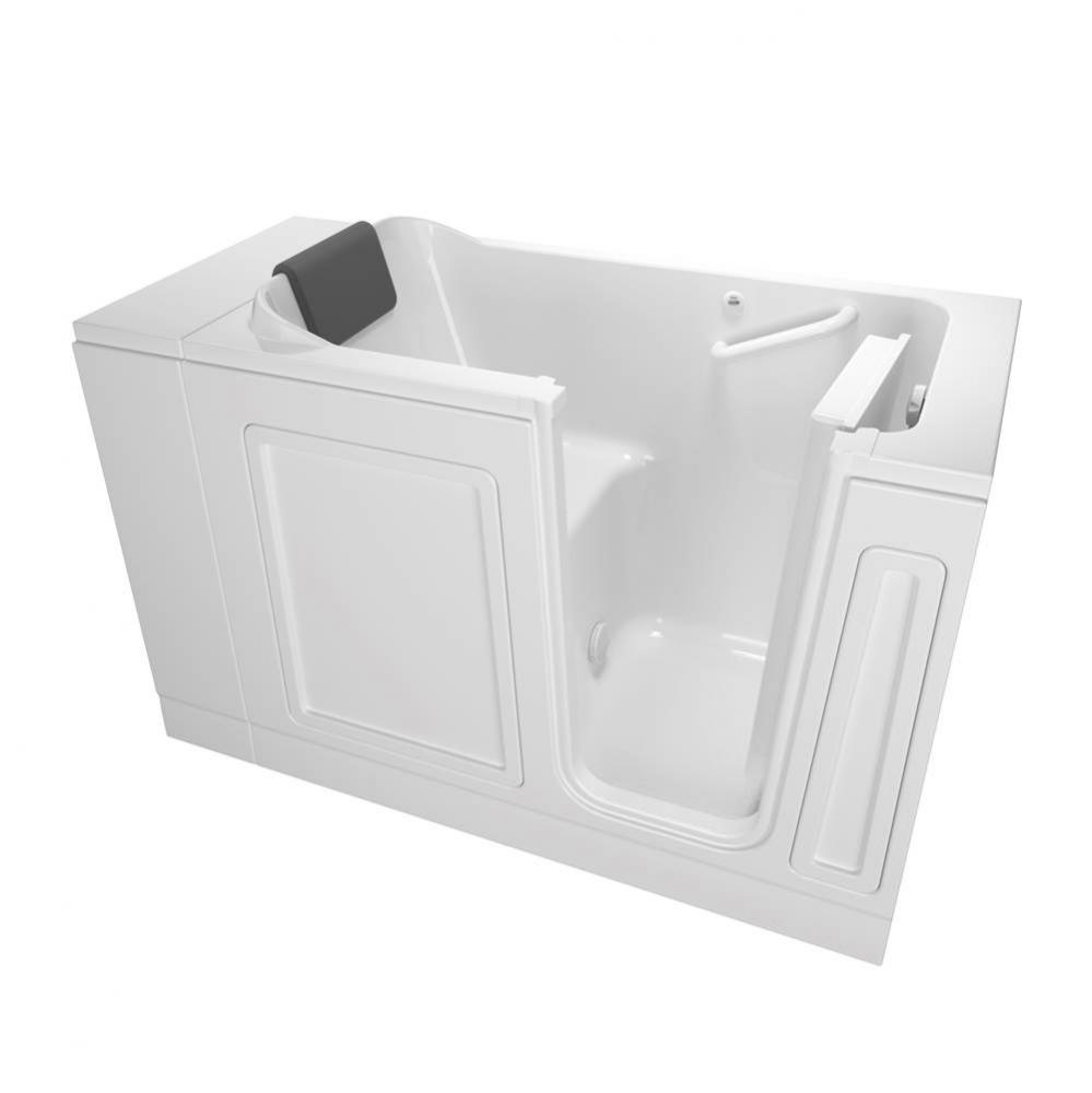 Acrylic Luxury Series 28 x 48-Inch Walk-in Tub With Soaker System - Right-Hand Drain