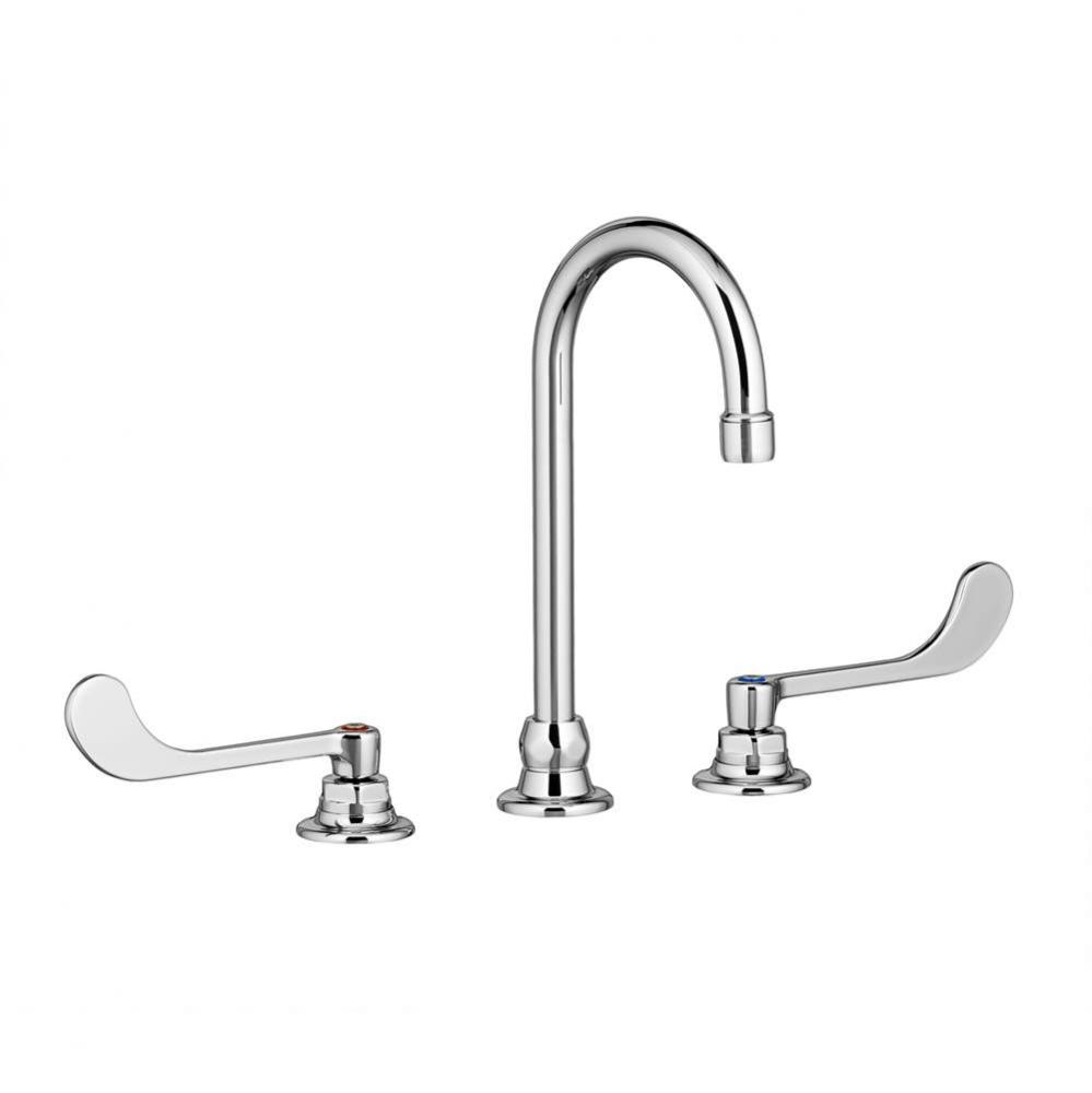 Monterrey® 8-Inch Widespread Gooseneck Faucet With 6-inch Wrist Blade Handles 1.5 gpm/5.7 Lpm