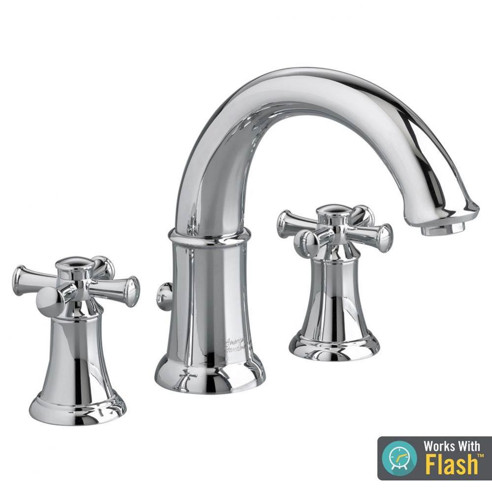 Portsmouth Bathtub Faucet for Flash Rough-in Valve with Cross Handles