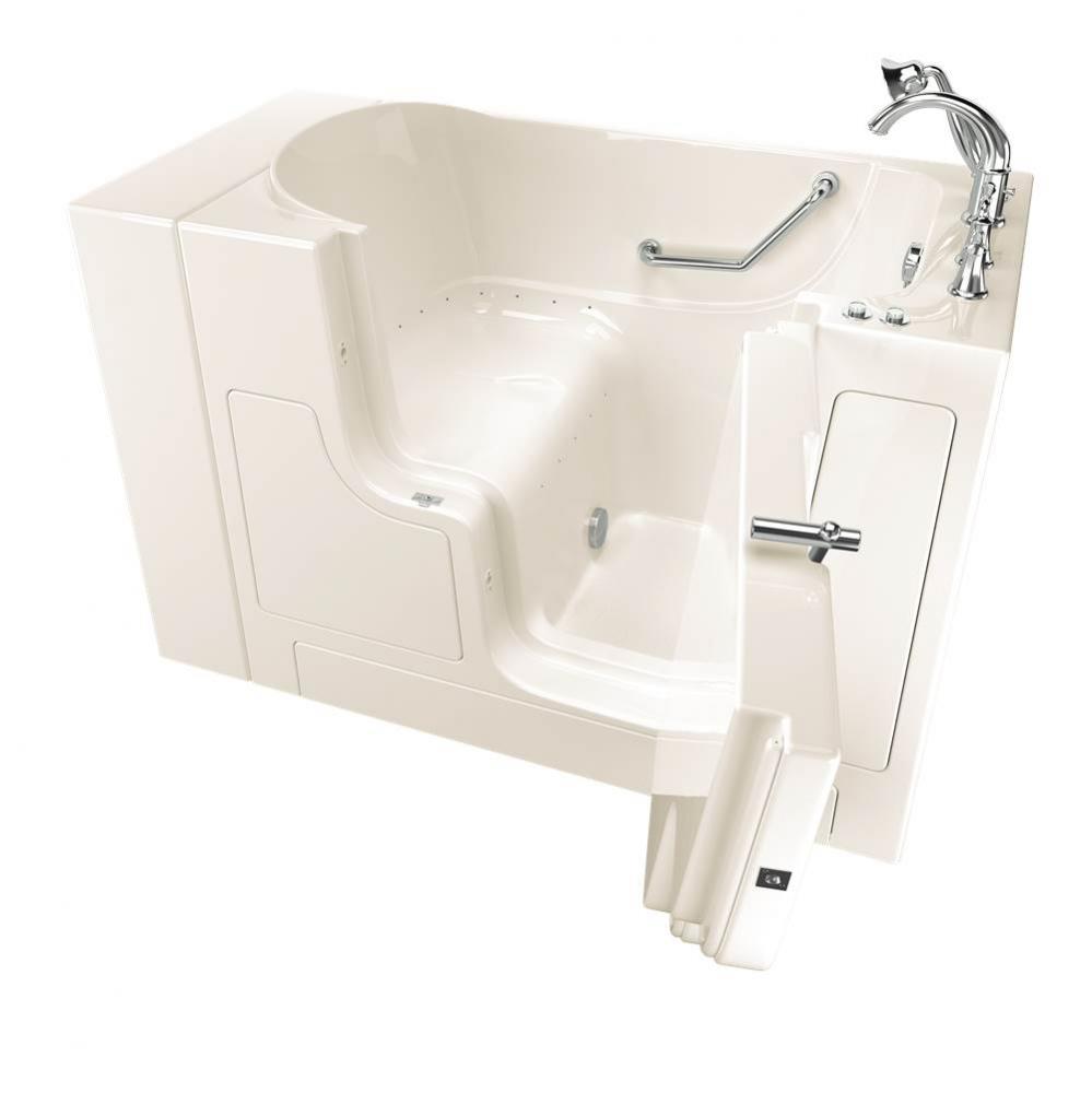 Gelcoat Value Series 30 x 52 -Inch Walk-in Tub With Air Spa System - Right-Hand Drain With Faucet