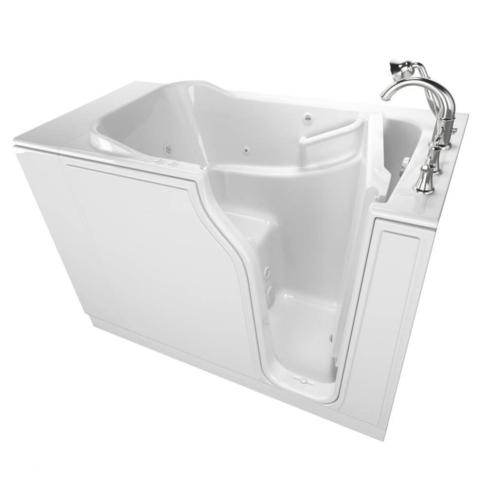 Gelcoat Value Series 30 x 52 -Inch Walk-in Tub With Combination Air Spa and Whirlpool Systems - Ri