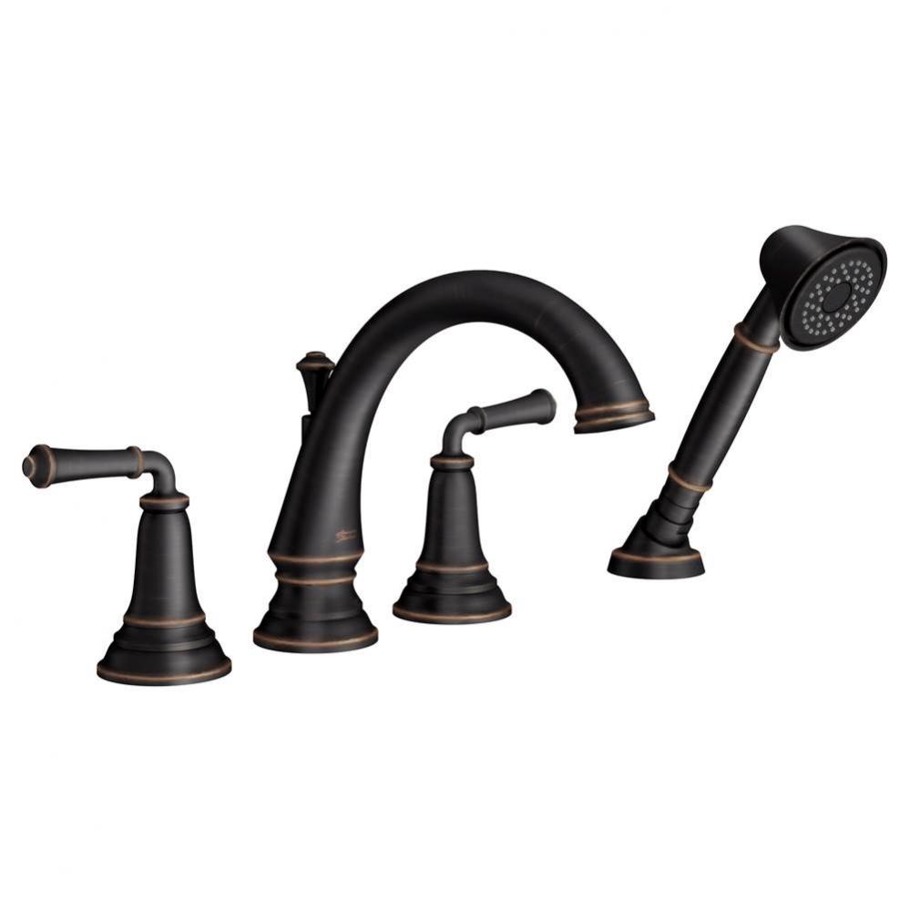 Delancey® Bathtub Faucet With  Lever Handles and Personal Shower for Flash® Rough-In Val