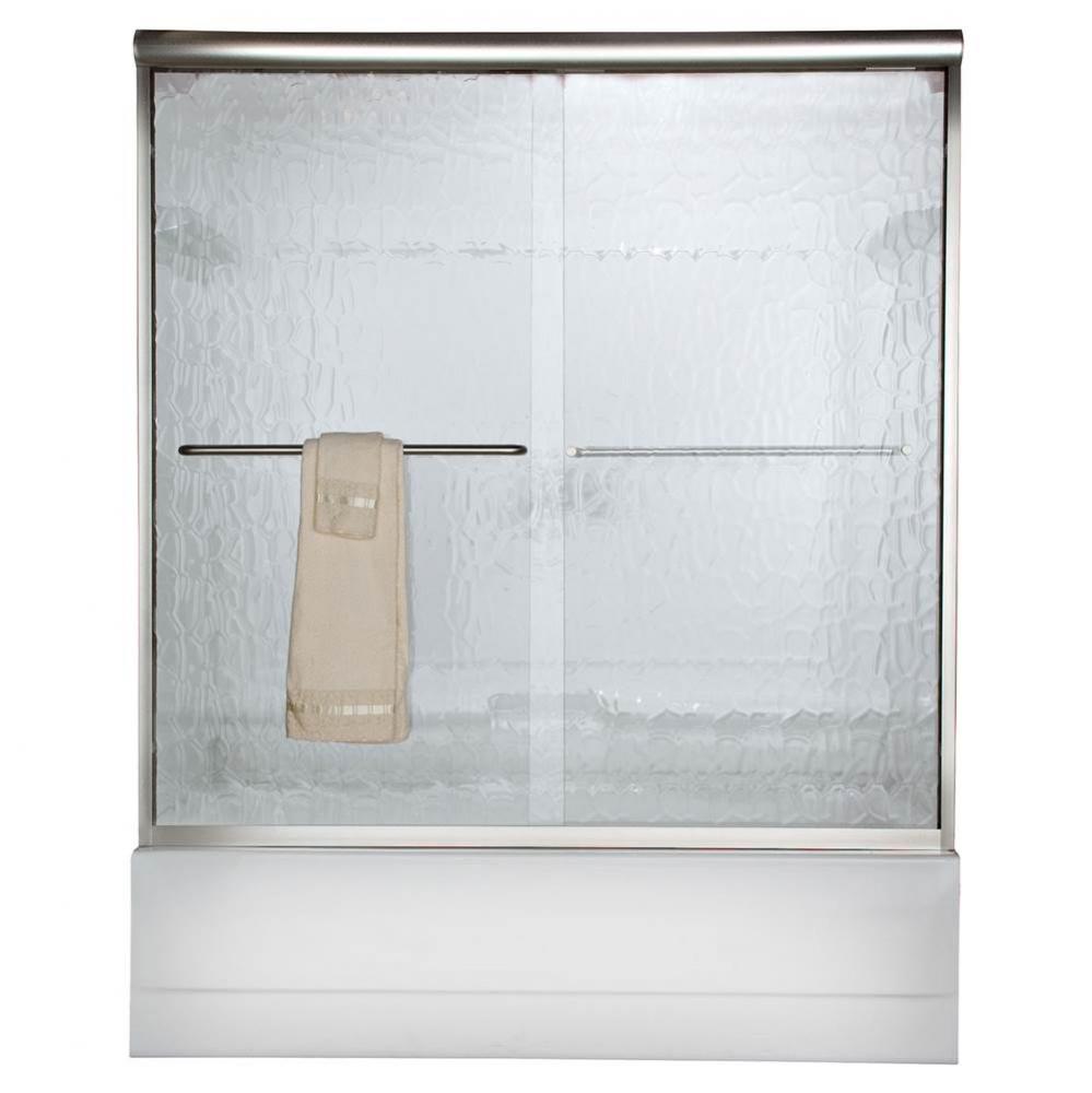 Euro 57-Inch Height Semi-Frameless Sliding Tub Door