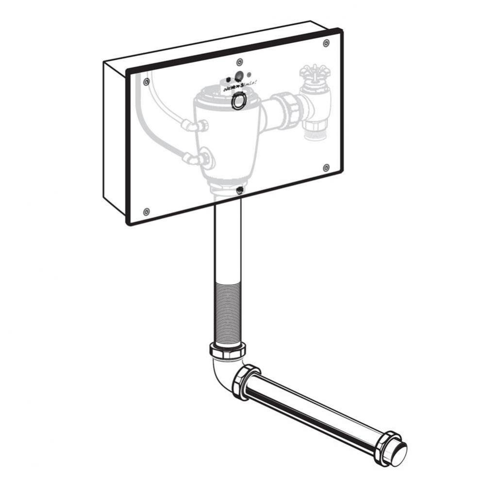 Ultima™ Selectronic Concealed Toilet Flush Valve with Wall Box, Base Model, Piston-Type, 1.6 gpf