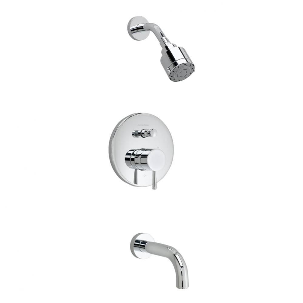 Serin® Tub and Shower Trim Kit, Double Ceramic Pressure Balance Cartridge With Lever Handle