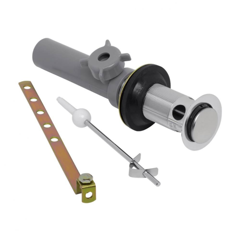 Colony 50/50 10.2 in. Pop-Up Drain in Satin Nickel