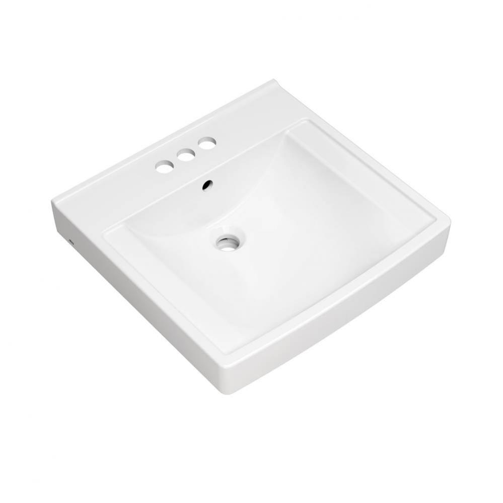 Decorum® 21 x 20-1/4-Inch (533 x 514 mm) Wall-Hung EverClean® Sink With 4-Inch Centerset