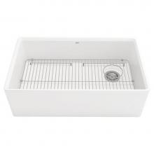 American Standard 1180SB3320.291 - Avery® 33 x 20-Inch Fine Fireclay Undermount or Flush Mount Single Bowl Apron Front Kitchen S