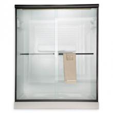 American Standard AM00390400.224T3 - Euro Clear Finish Frameless Sliding Shower Doors with 70 Height in Oil Rubbed Bronze