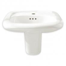American Standard 0958908EC.020 - Murro® Wall-Hung EverClean® Sink Less Overflow With 8-Inch Widespread
