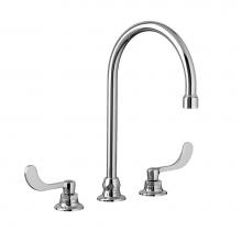 American Standard 6540278.002 - Monterrey® 8-Inch Widespread 8-inch Reach Gooseneck Faucet With Wrist Blade Handles 1.5 gpm/5