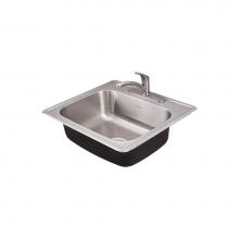 American Standard 22SB.6252283C.075 - Colony® 25 x 22-Inch Stainless Steel Single Bowl ADA Kitchen Sink With Colony® PRO Singl